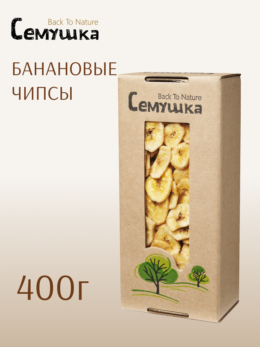 Банановые чипсы Семушка 400 гр