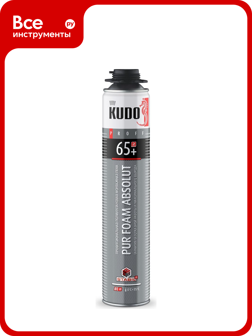 Полиуретановая монтажная пена KUDO PROFF 65+ KUPP10S65+