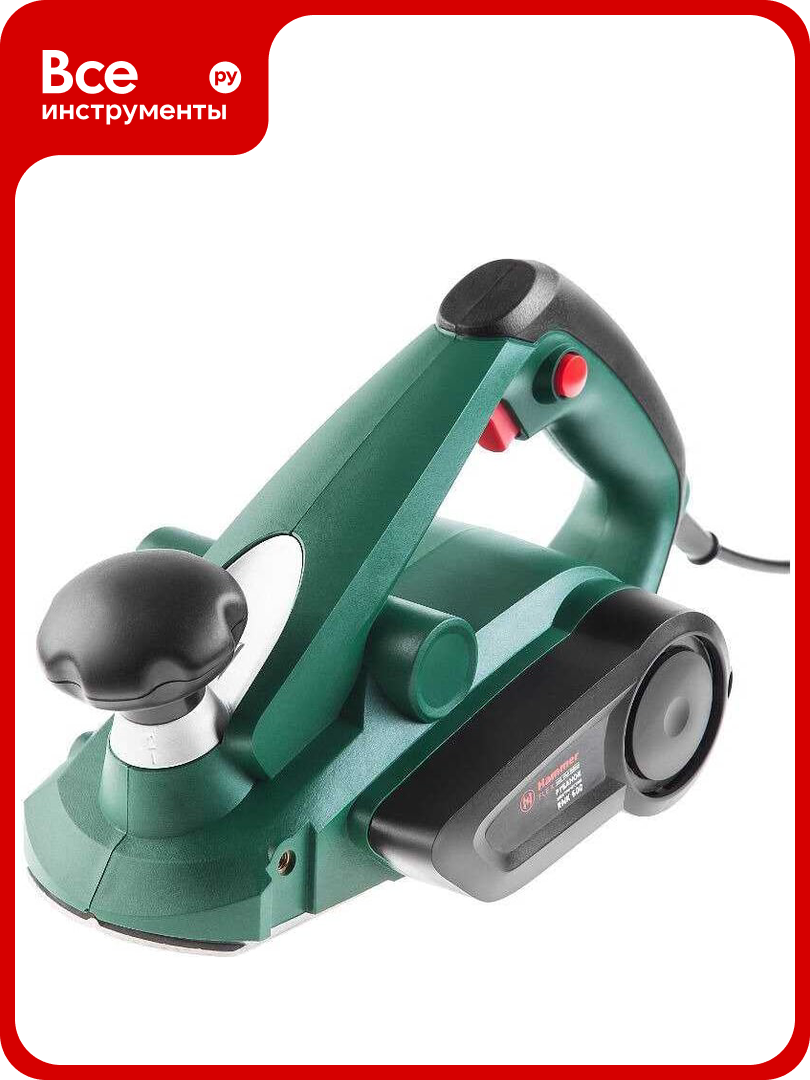 Рубанок Hammer RNK600 600Вт 17000об/мин нож 82мм срез 1-2мм 12598