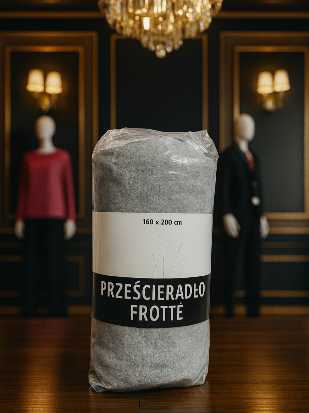 Простыня DNZ, на резинке, 1,5-спальная, серая, хлопок/полиэстер, 160 см x 200 см