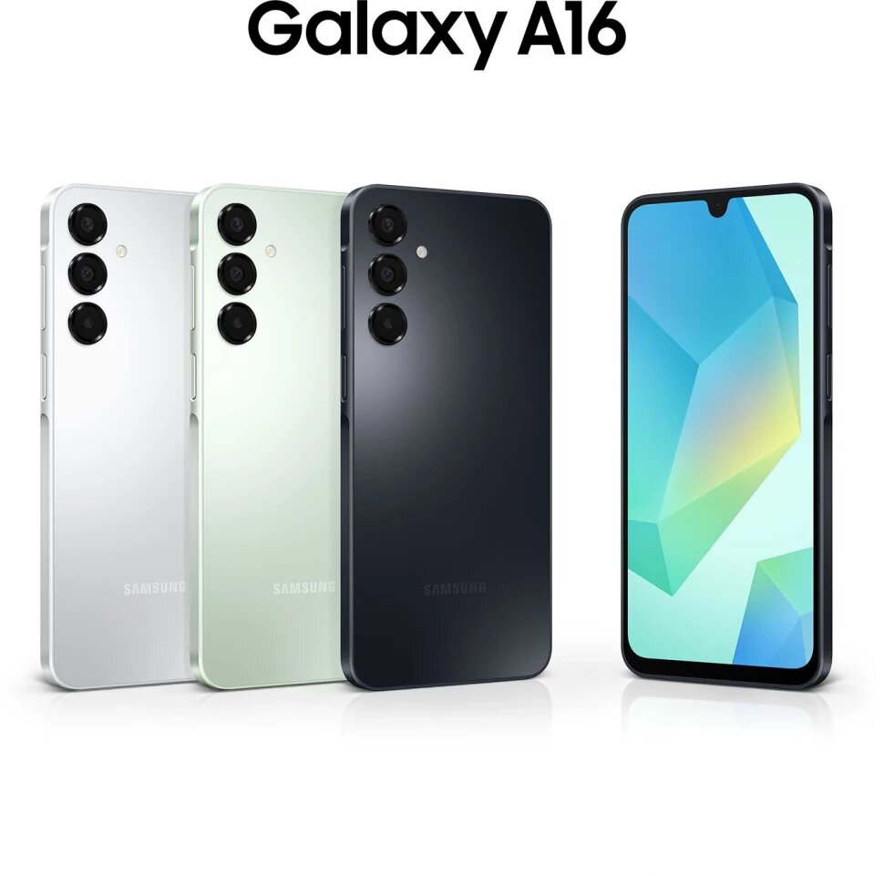 Смартфон Samsung SM-A165F Galaxy A16 128Gb 4Gb серебристый моноблок 3G 4G 2Sim 6.7