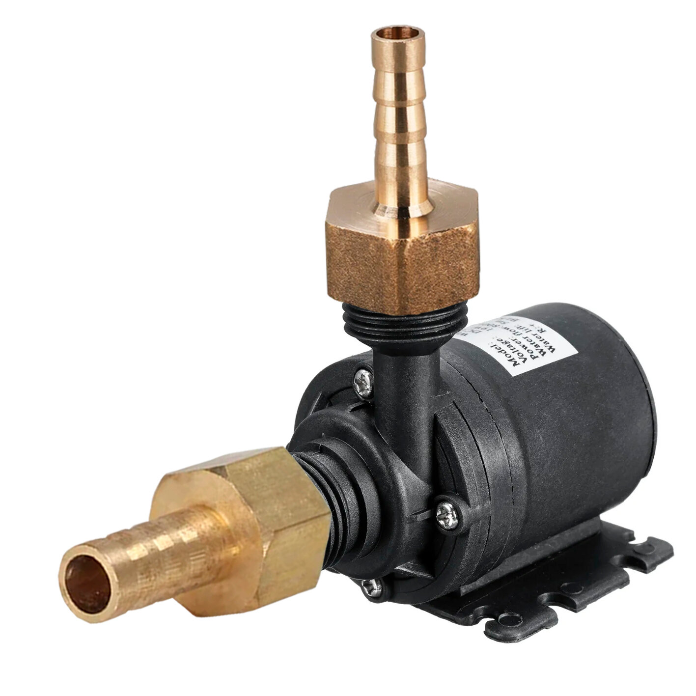 Погружной насос для воды с впускным и выпускным фитингами 12 вольт 800 литров в час для станции автоматического полива растений