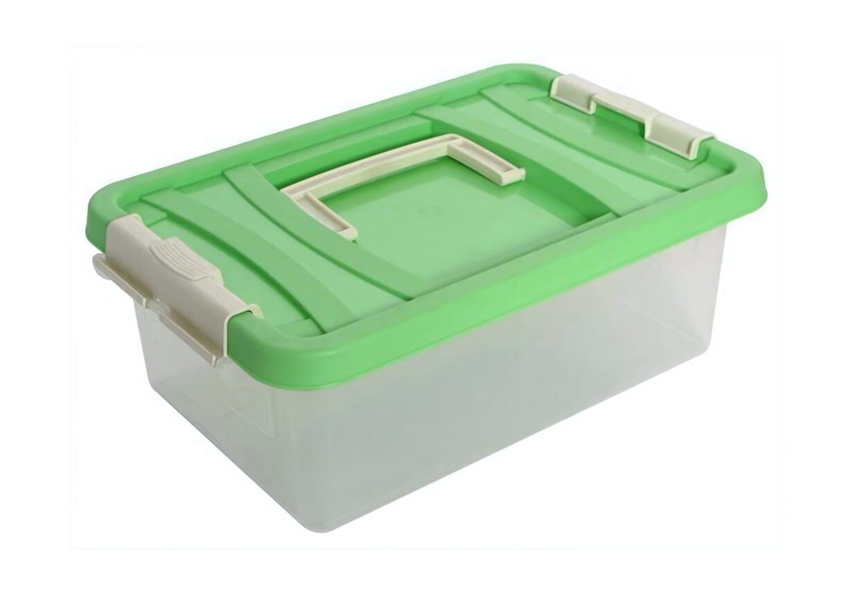 Контейнер для пищевых продуктов 6л с крышкой и ручкой удобный и практичный