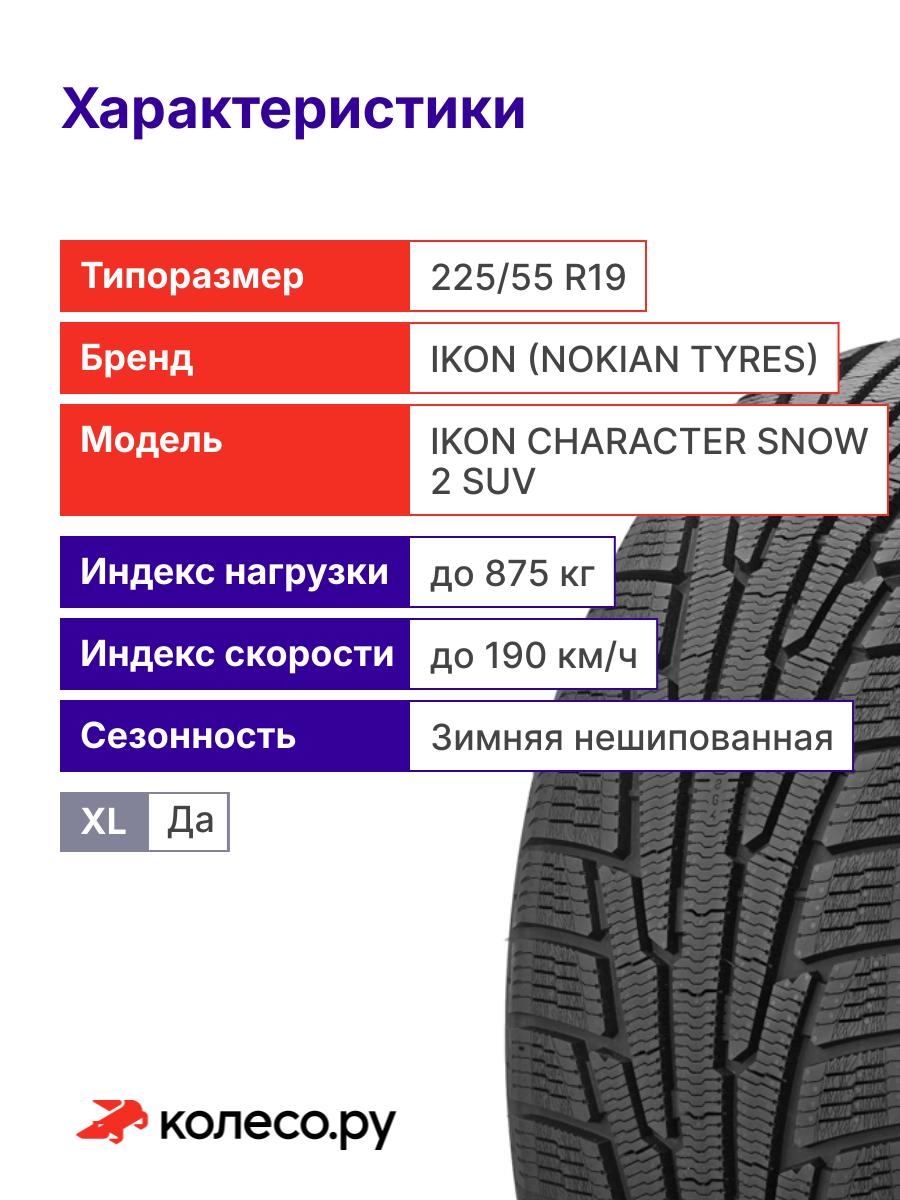 Шина Ikon Tyres Ikon Character Snow 2 SUV R19 225 55 103 T — фото 1