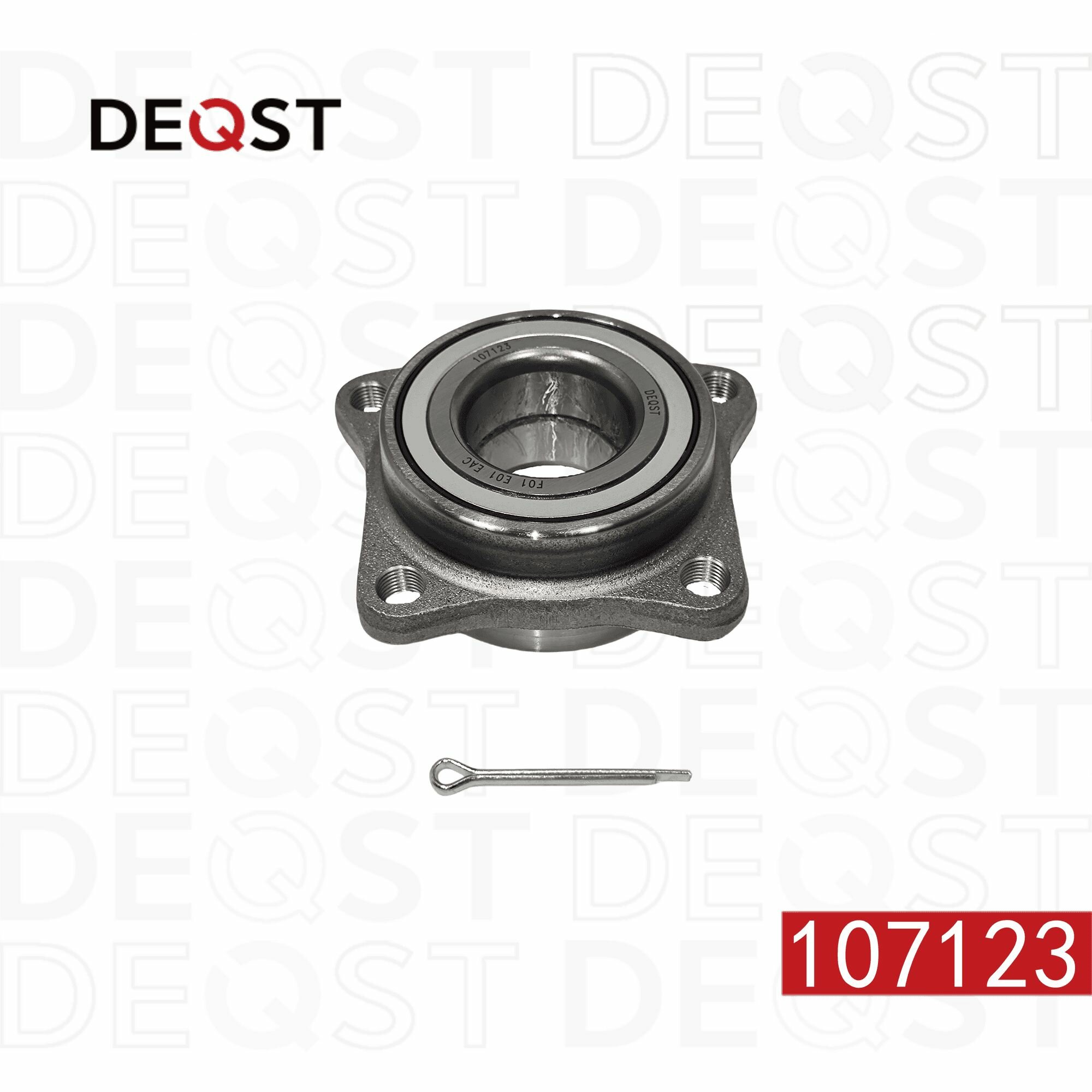 Ступица с подшипником в сборе Deqst 107123 передняя Mitsubishi GALANT 5/6 (92-)