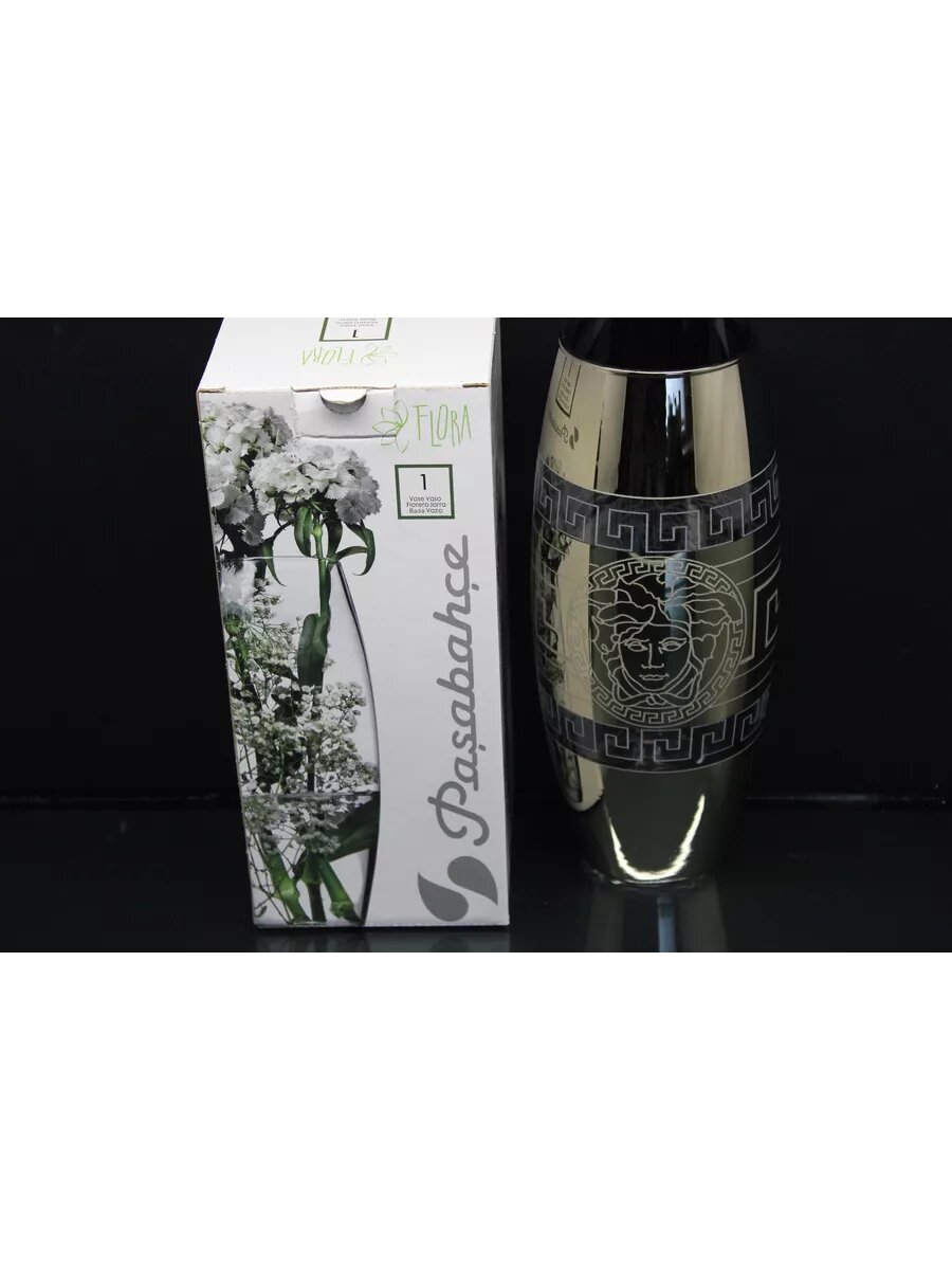 Ваза для цветов стеклянная (Версаче1)