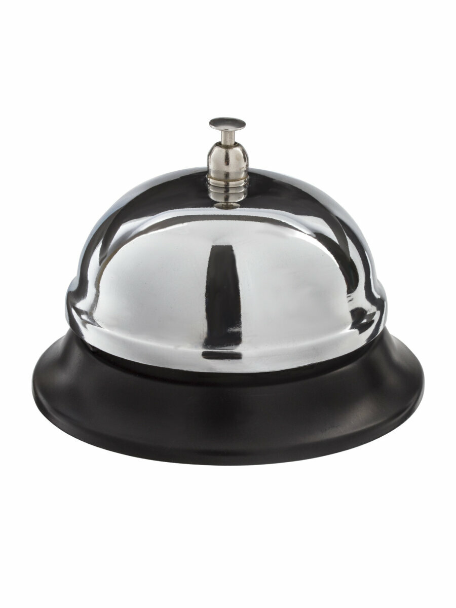 Звонок настольный для ресепшн хромированный диаметр 85см BRAUBERG 454410