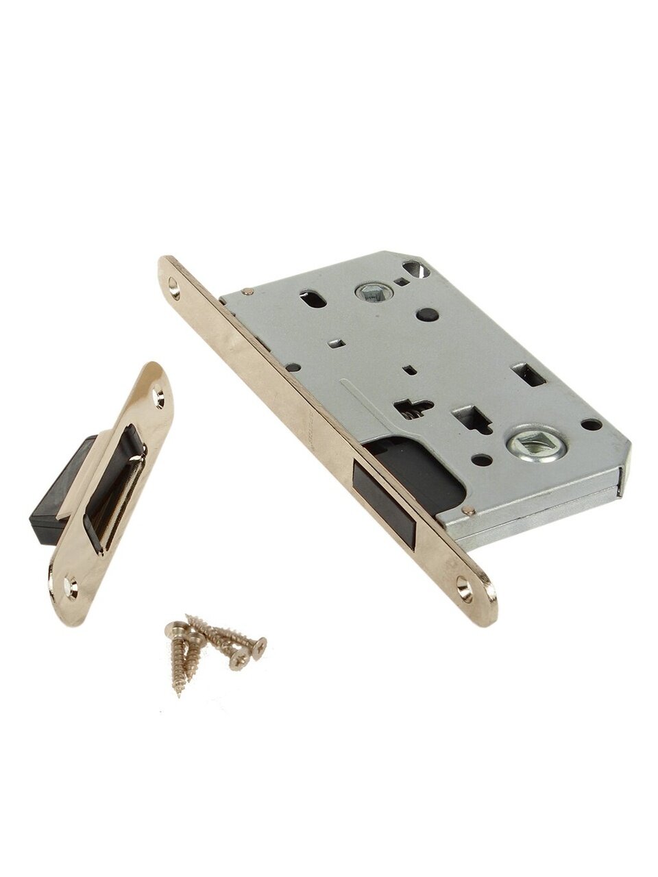 Защелка врезная Apecs 5300-M-WC-AB магнит с фиксатором без ручек бронза