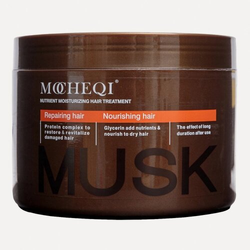 Изображение товара Маска MOCHEQI MUSK  восстанавливающая протеиновая маска для волос с пантенолом. 500 мл