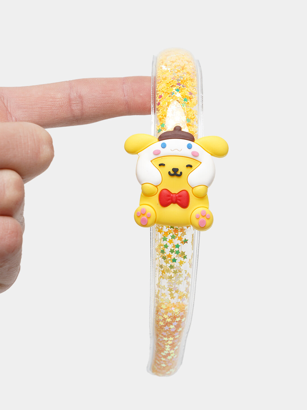 Ободок для волос "Ободок для принцесс", мультяшный дизайн, с блестками — фото 1