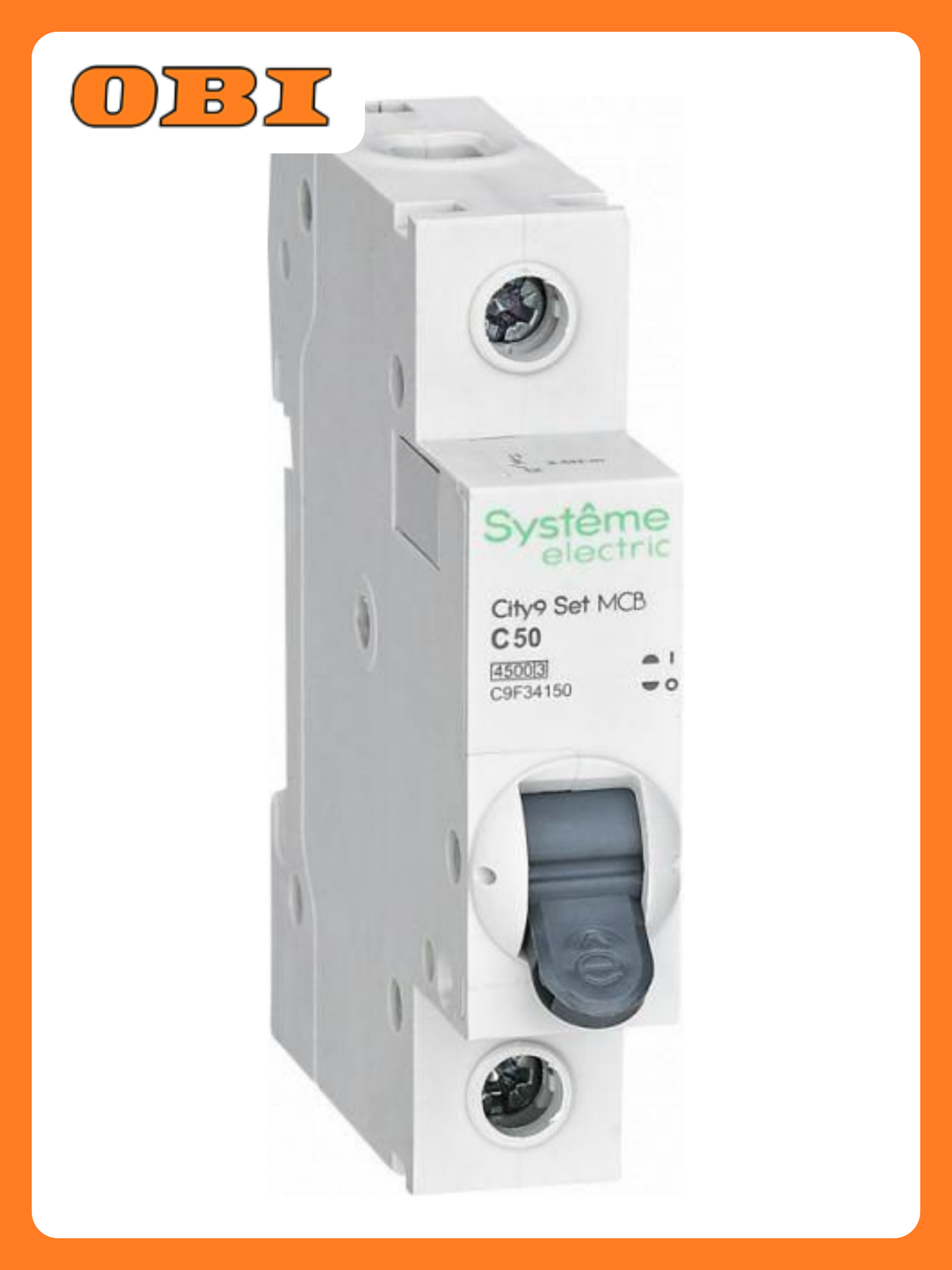 Выключатель автоматический модульный 1п C 50А 4.5кА City9 Set 230В SE C9F34150