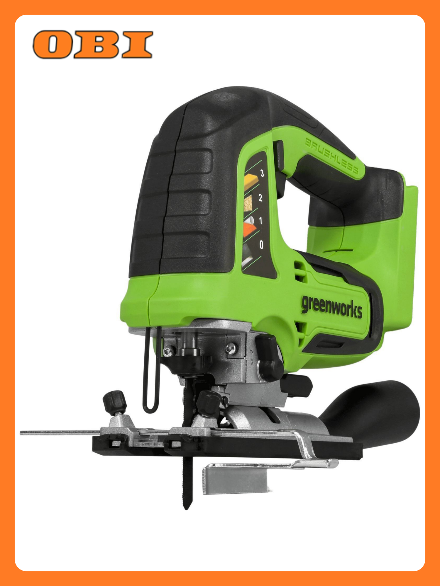 Лобзик аккумуляторный Greenworks GD24JS 24 В без АКБ и З/У (3601407)