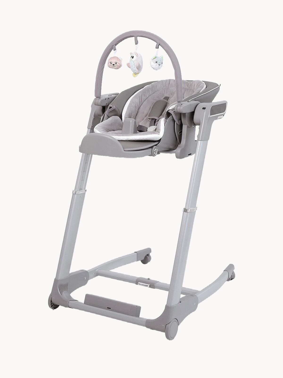 Универсальный стульчик 3 в 1 Электрокачели "темно-серый" от My little chair