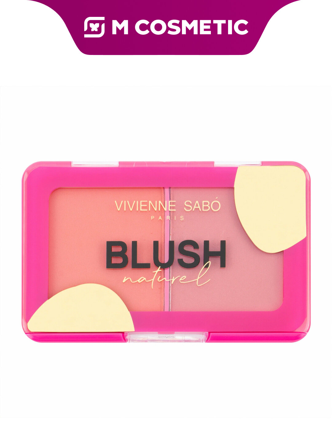 VIVIENNE SABO Палетка румян для лица 2 в 1 Naturel 01 румяна сухие матовые 6г