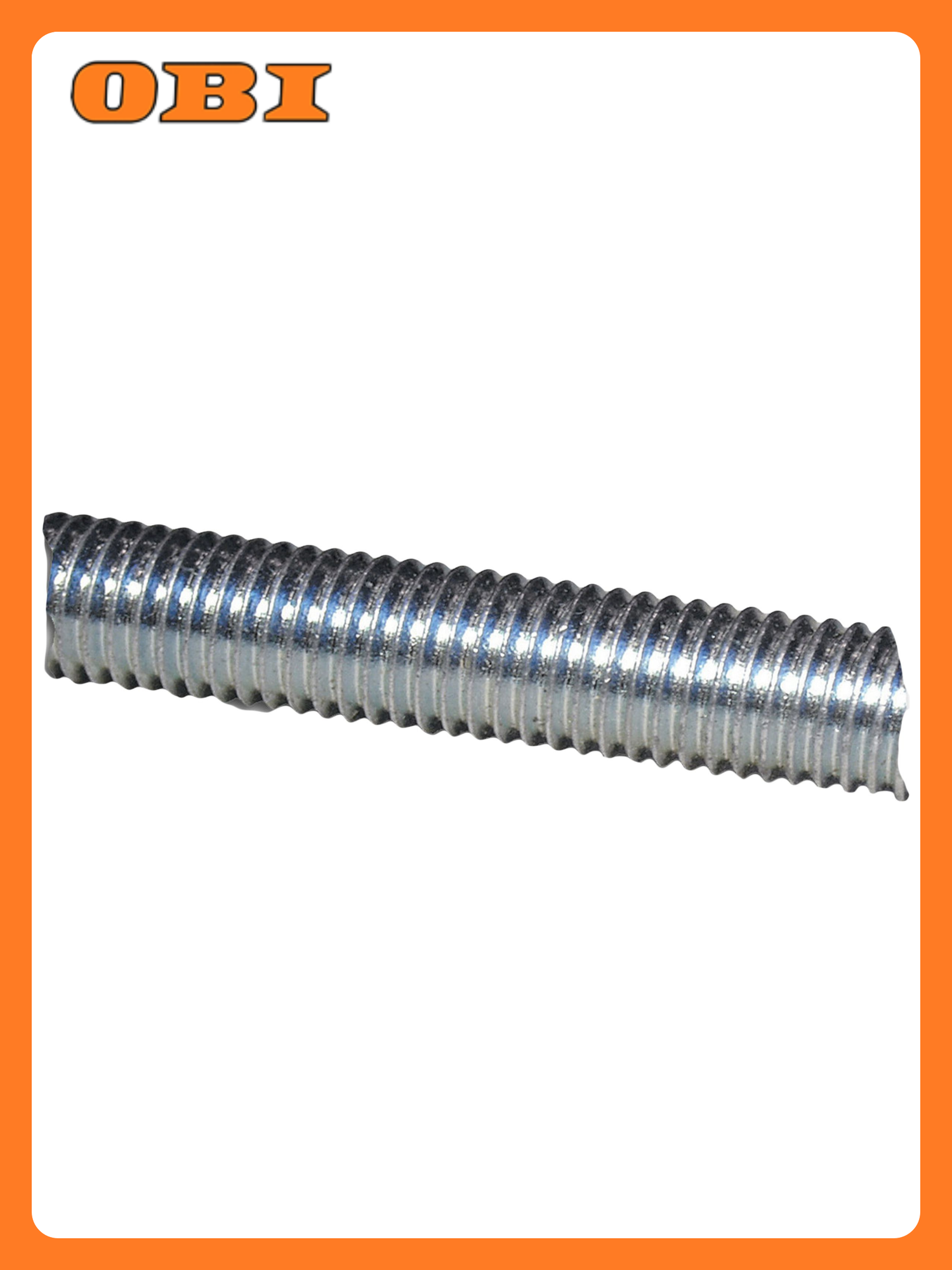 Штанга Стройбат DIN 975  углеродистая сталь  белый цинк  10x1000мм