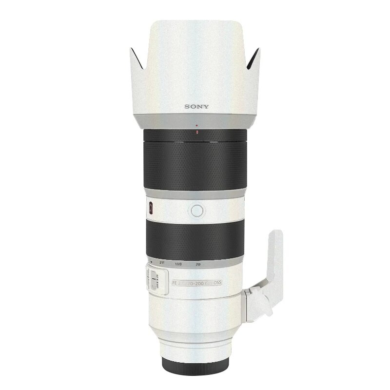 Ирискентная белая защитная пленка для объектива Sony FE 70-200mm F2.8 GM