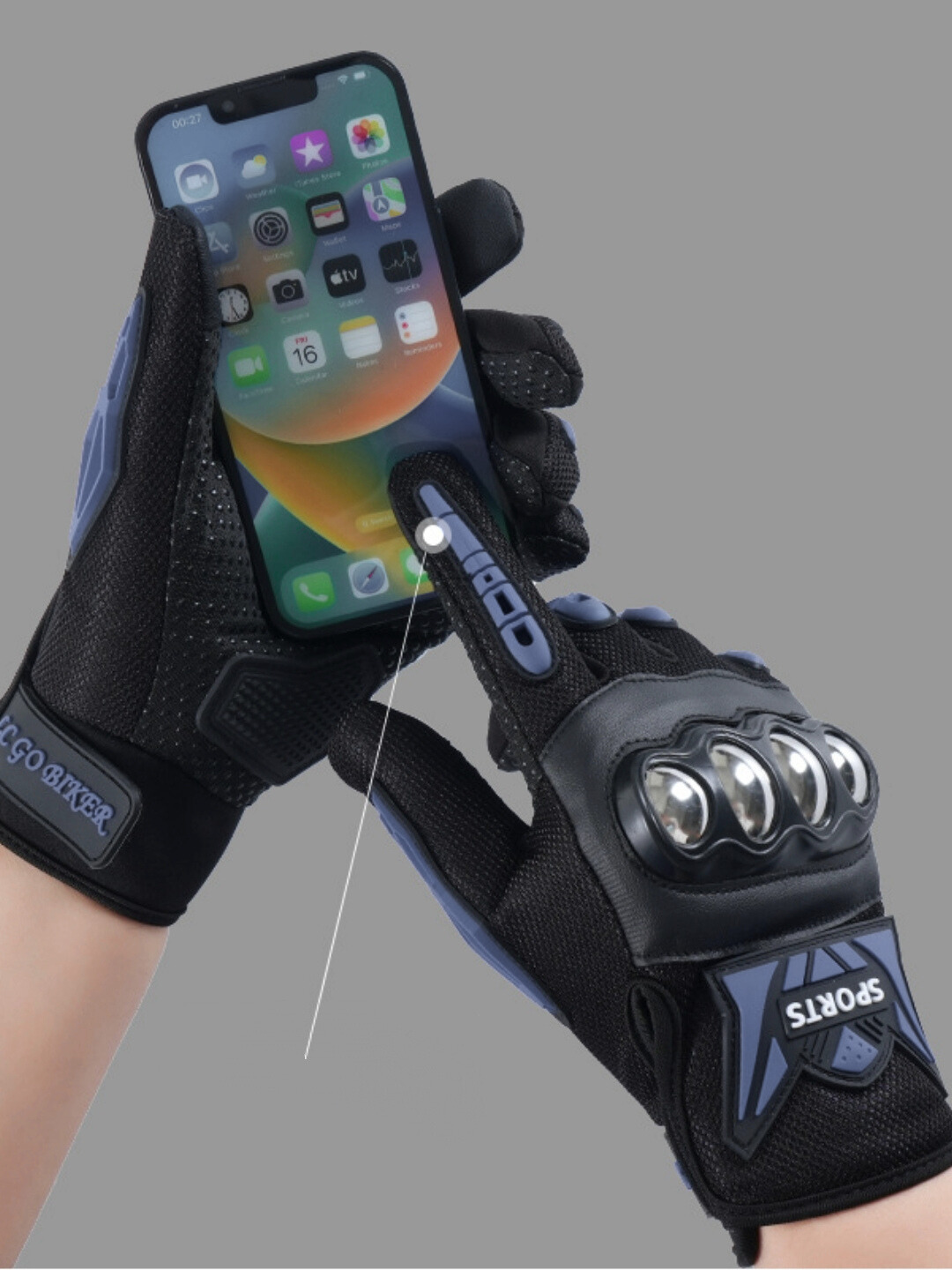 Мото перчатки для передвижения на скутере и мотоцикле — фото 1