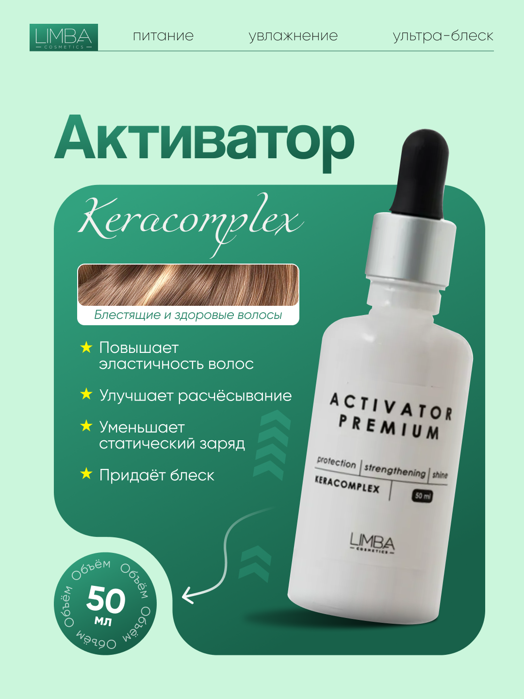 Активатор Limba Cosmetics Activator Keracomplex, 50 мл
