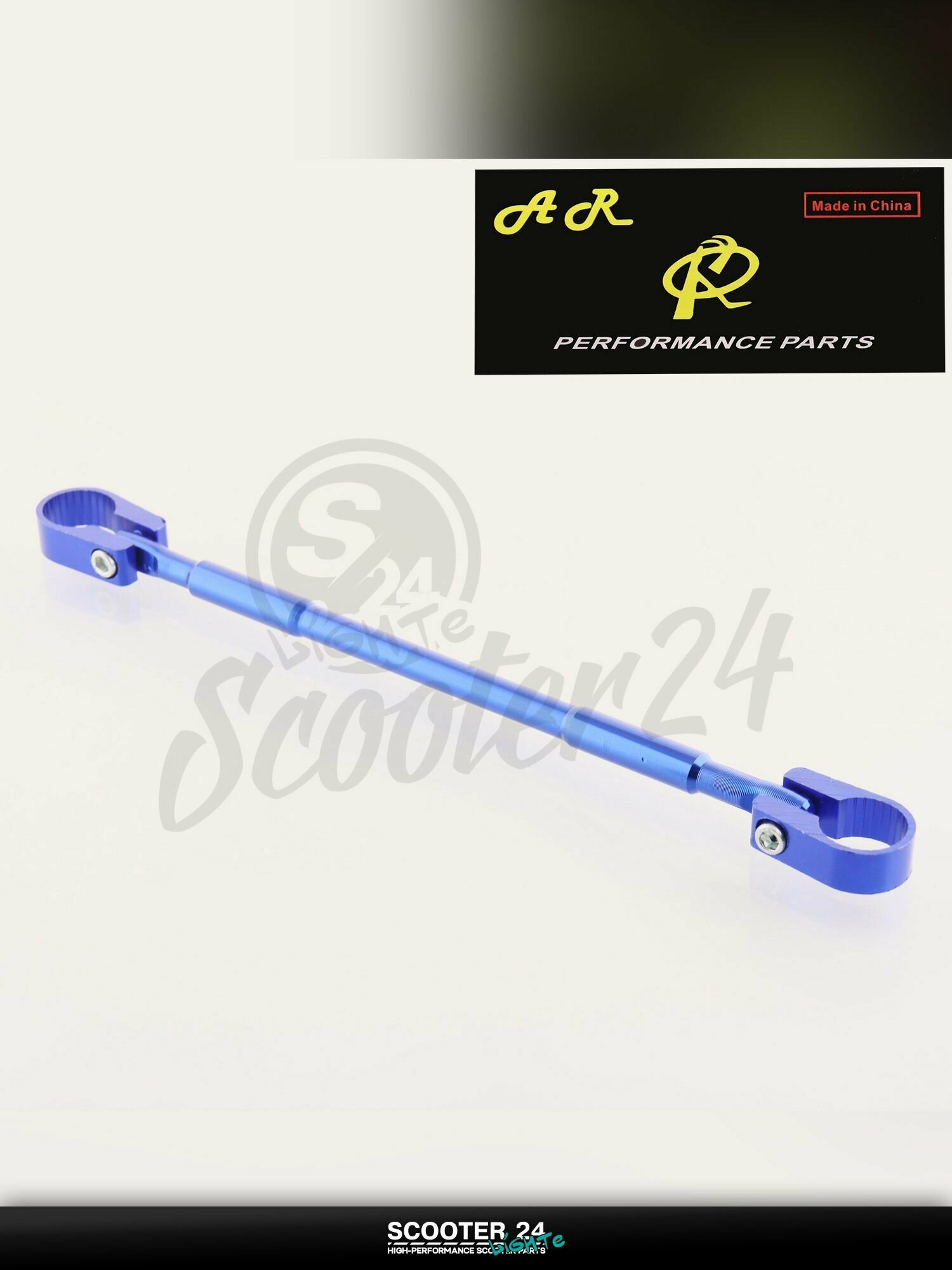 Распорка руля универсальная, на мотоцикл и питбайк / защита руля от излома (синяя) "AR"