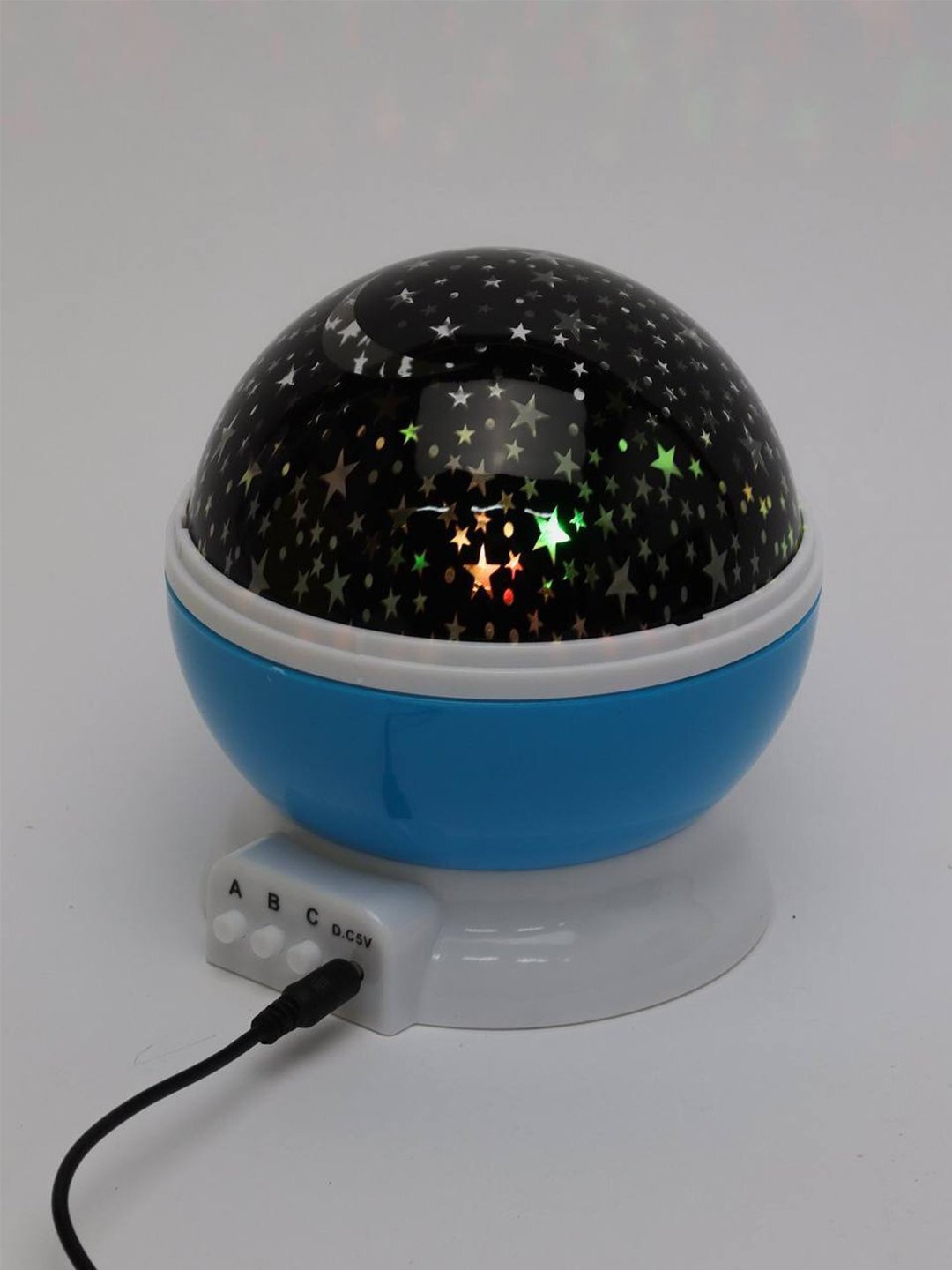 Светильник-детский ночник, проектор звездного неба, светодиодный, вращающийся 360