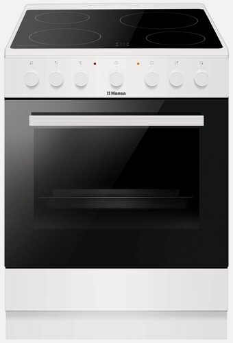 Изображение товара Электрическая плита Hansa FCCW68103, 60 см, 4 электрических конфорки, 65 л, белая