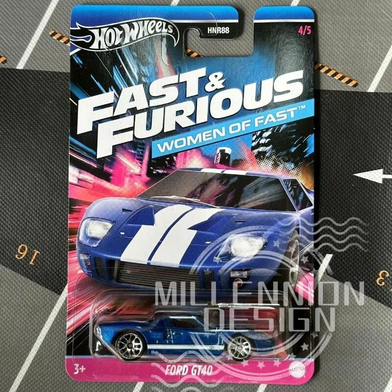 Hot Wheels 1:64 Neon Flyers Ретро Автоклуб(4-Форд GT40)