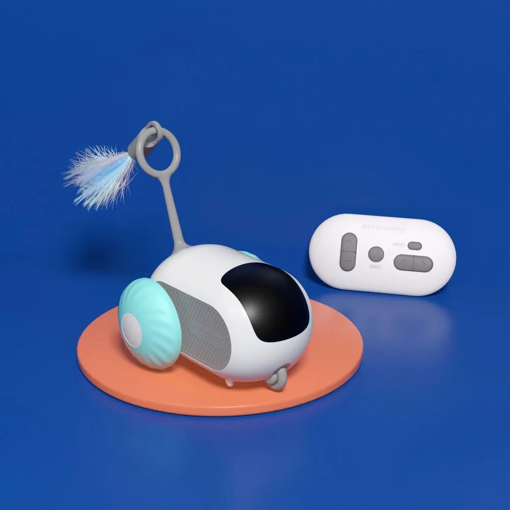 Интерактивная игрушка для кошек Petgravity, умная машинка с дистанционным управлением и USB зарядкой