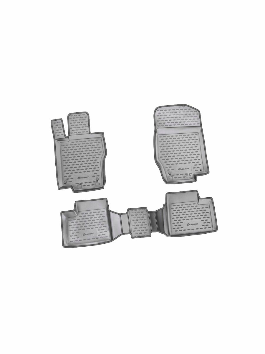 Коврики в салон MERCEDES-BENZ M-Class W164 2006-,4 шт. (черный кант, полиуретан) / Мерседес Бенц