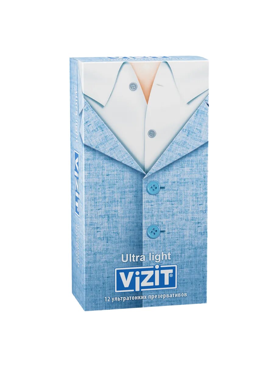Презервативы VIZIT Ultra light ультратонкие 12 шт