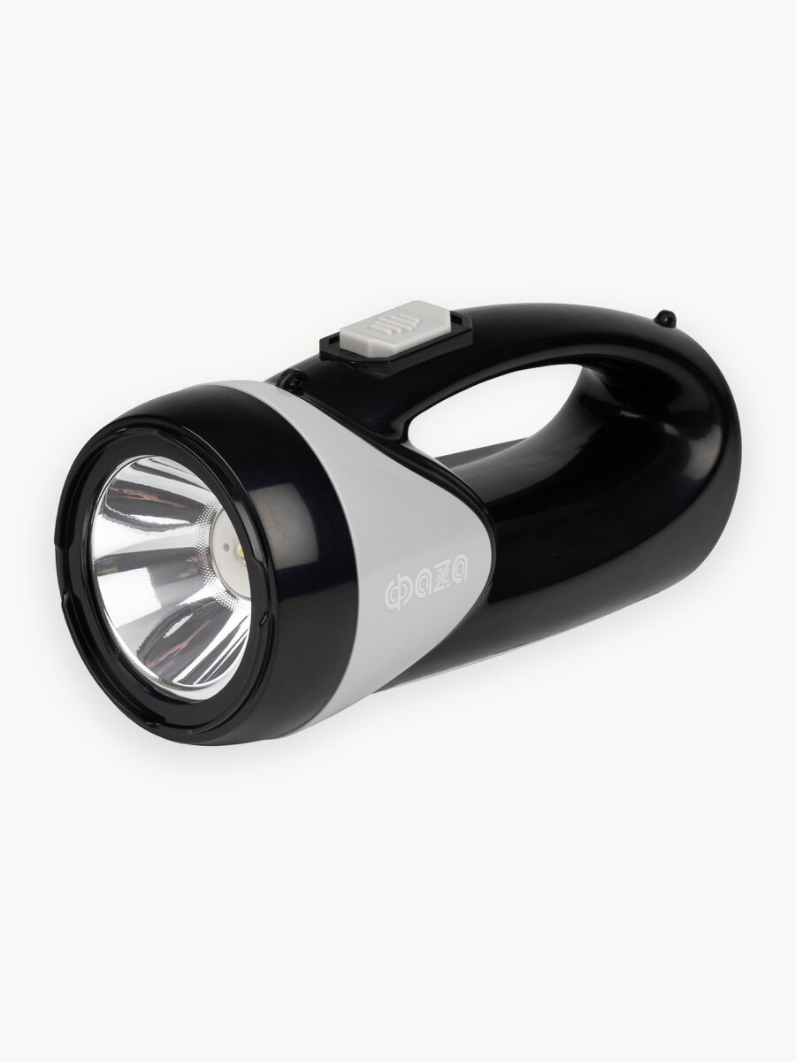 Фонарь ФАZА "AccuF8-L1W", аккумуляторный, светодиодный, 100/110 лм, черный