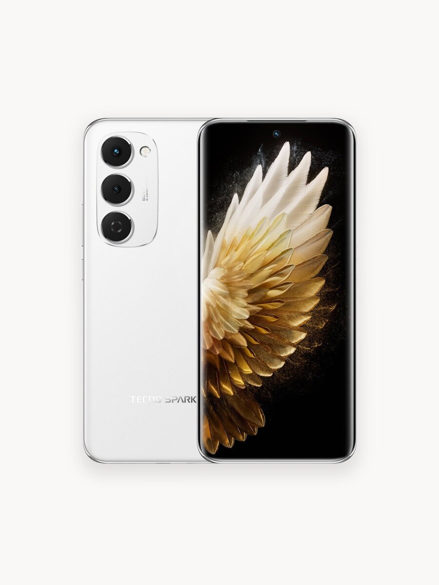 Смартфон TECNO SPARK 40 Pro+ 8ГБ/256ГБ, белый (aurora white)