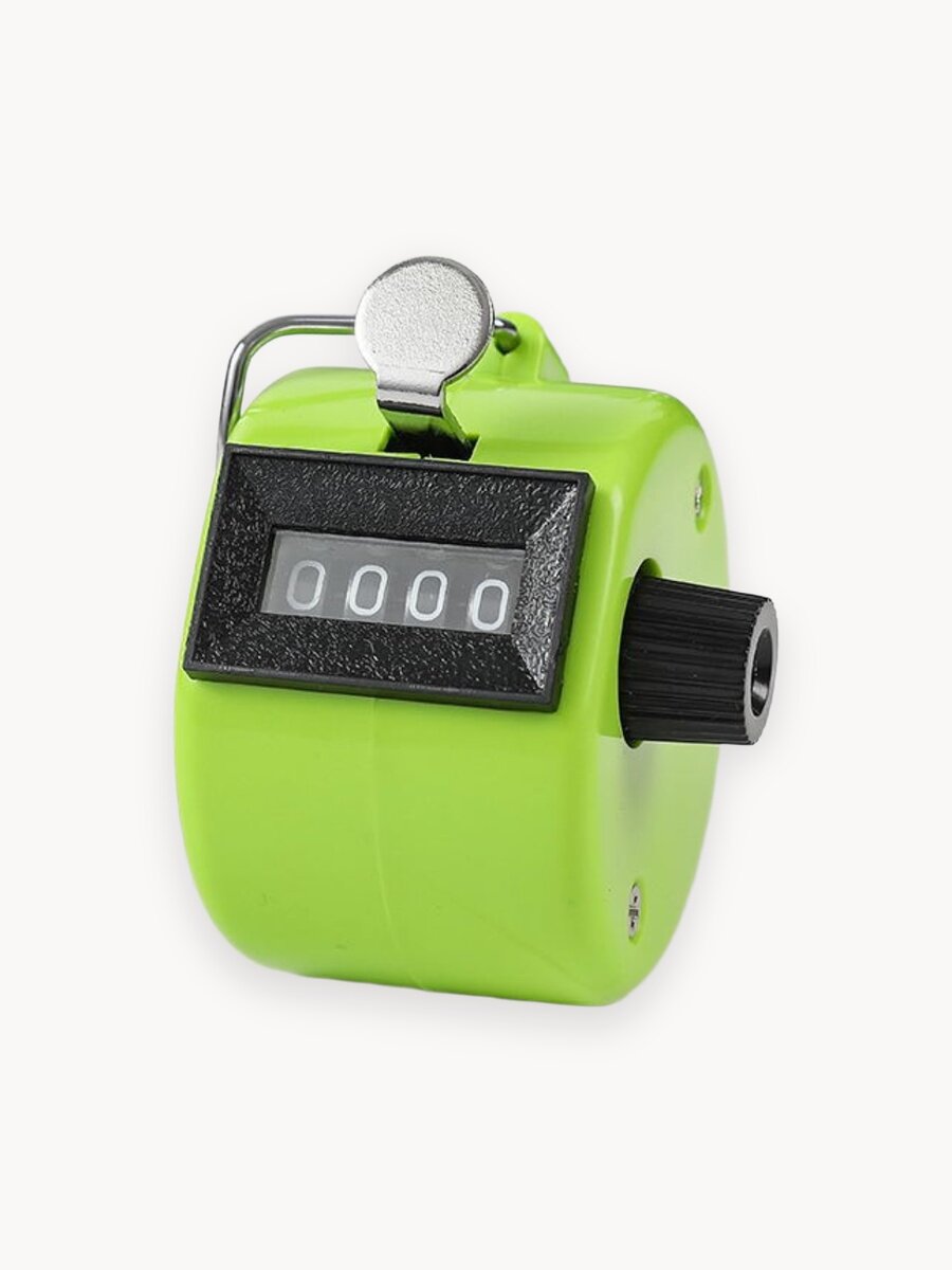 Ручной пластиковый счетчик кликер, механический, счет 0-9999