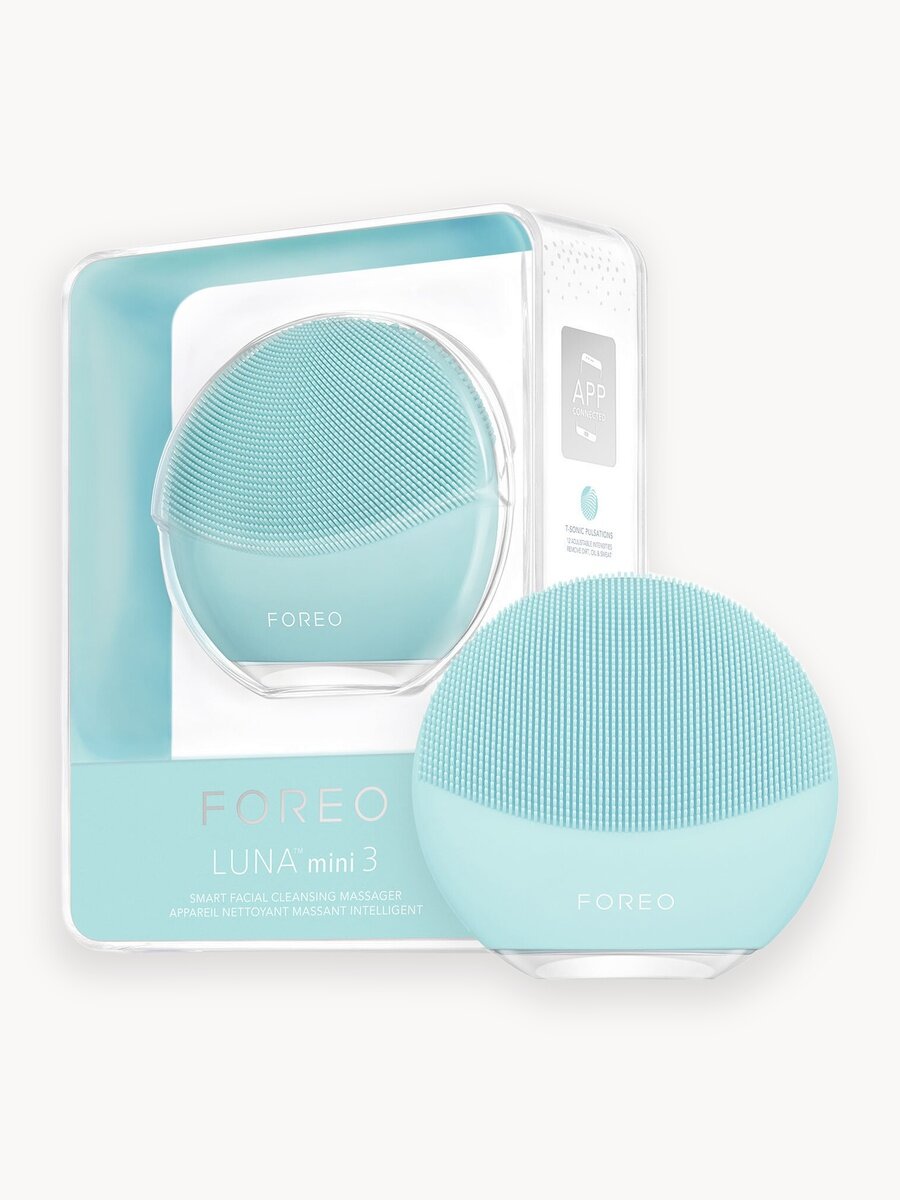 FOREO LUNA mini 3 Электрическая очищающая щеточка для лица для всех типов кожи, Mint