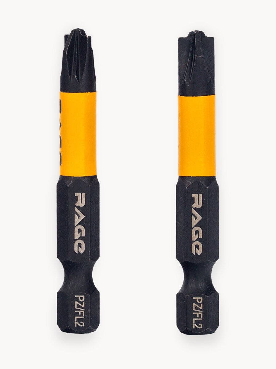 Биты магнитные S2 PZ/FL2 x 50 мм 2 шт RAGE by VIRA