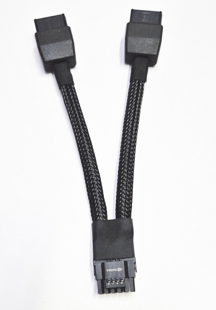 Переходник Generic 2X8Pin PCI-E на 16 Pin (12+4) PCI-E 5.0 12VHPWR — фото 1