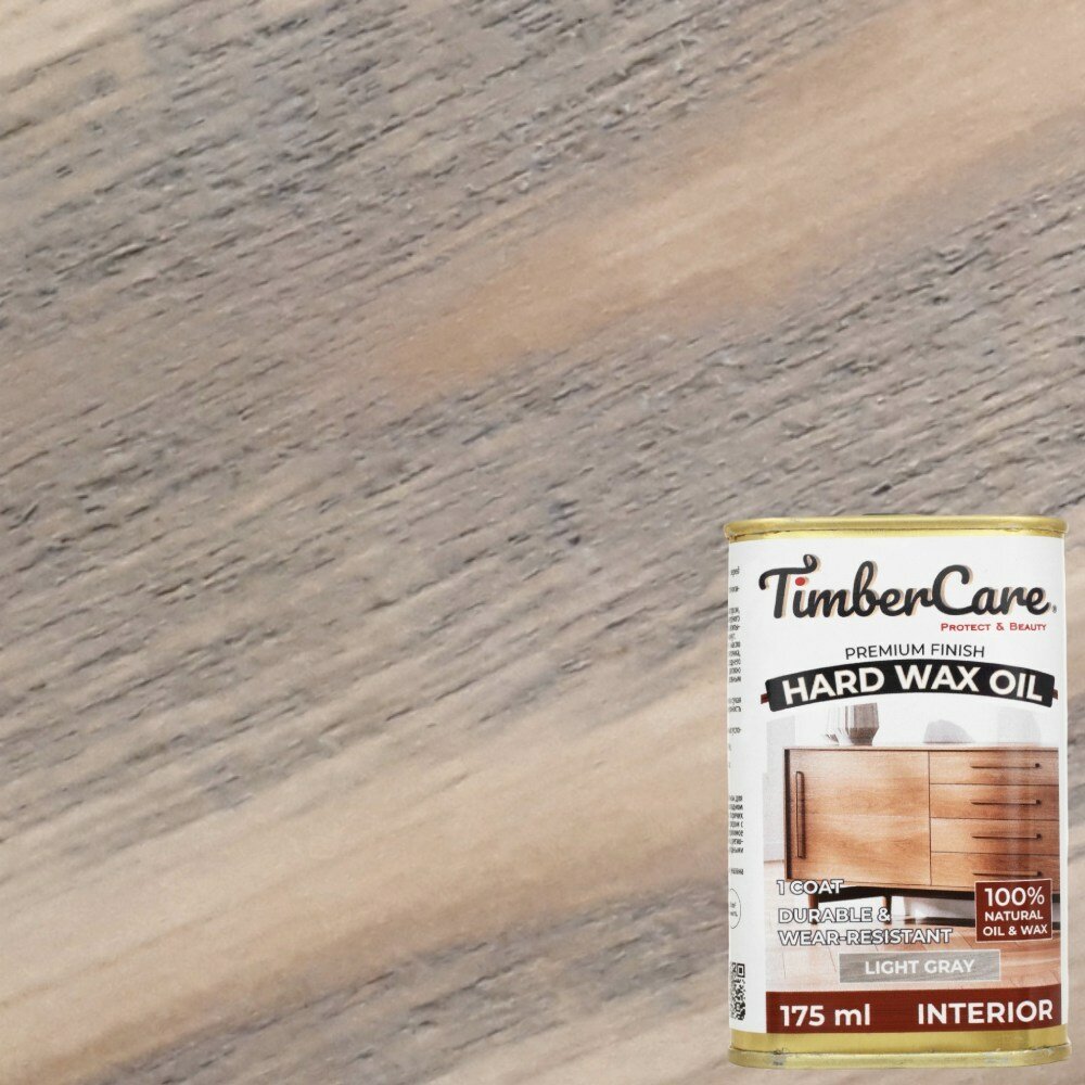 Масло защитное TimberCare Hard Wax Color Oil с твердым воском 350107 Светло-серый 0,175л