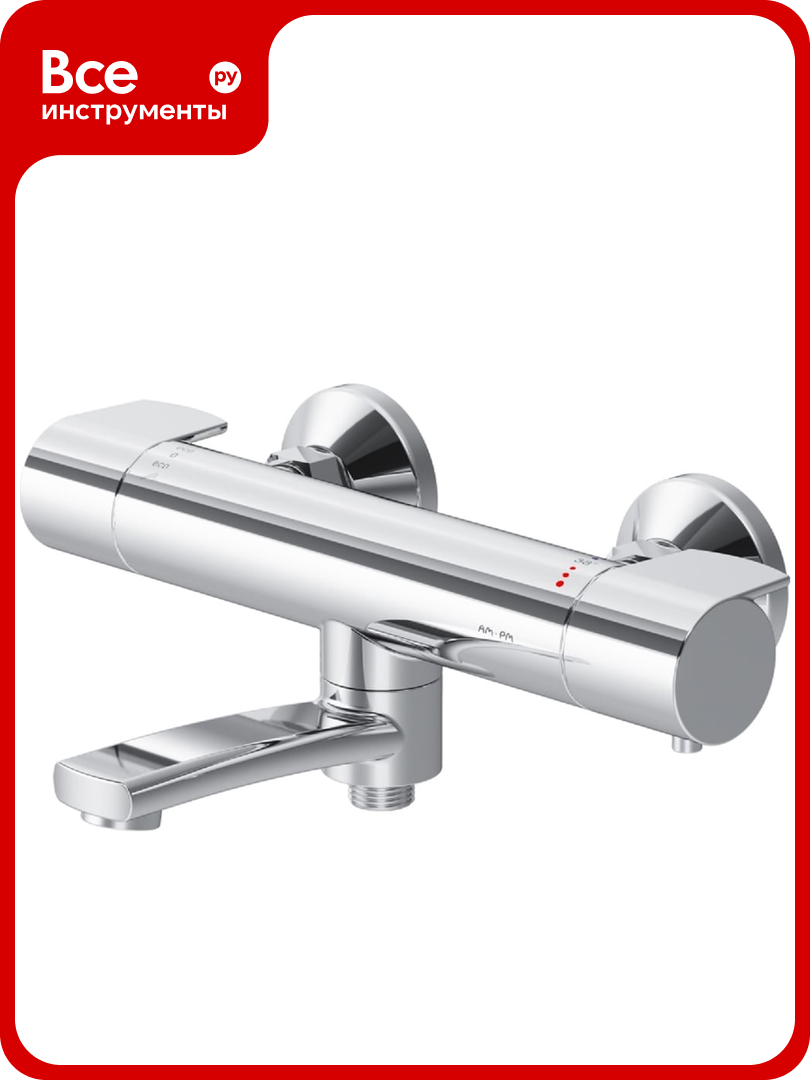 Термостатический смеситель для ванны и душа AM.PM X-Joy хром F85A50000