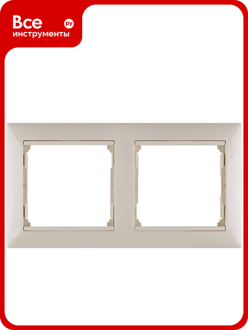 Рамка Legrand 2 поста Valena слоновая кость 774352