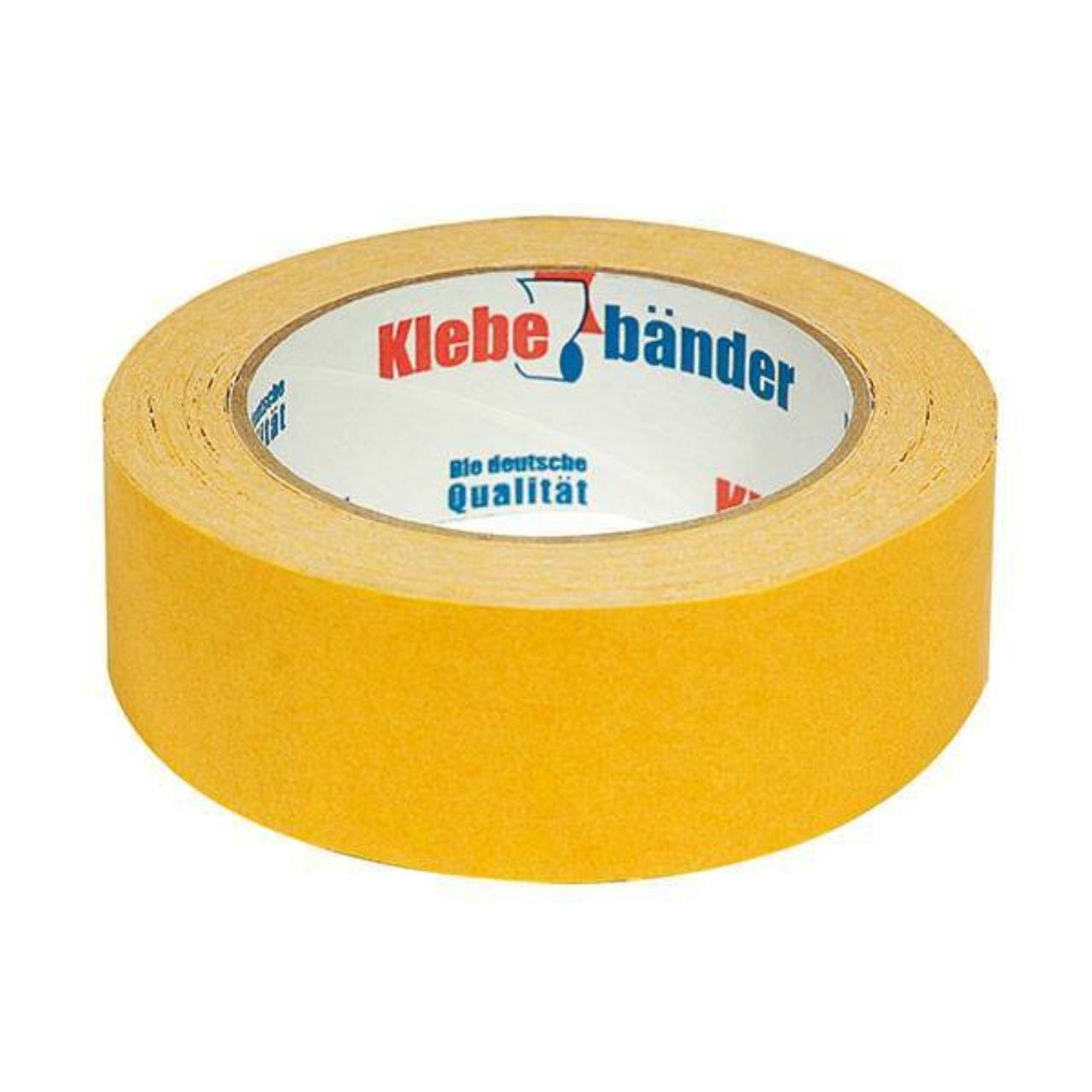 Клекая лента двусторонняя KLEBEBANDER 38 мм х 25 м 160 мкм прозрачная