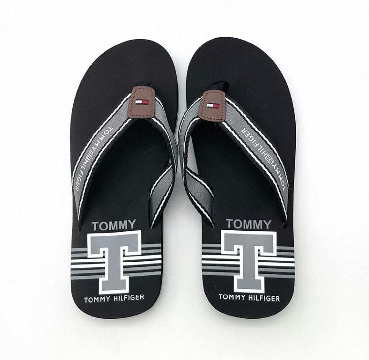 Шлёпанцы TOMMY HILFIGER Summer, размер 43, серый/белый