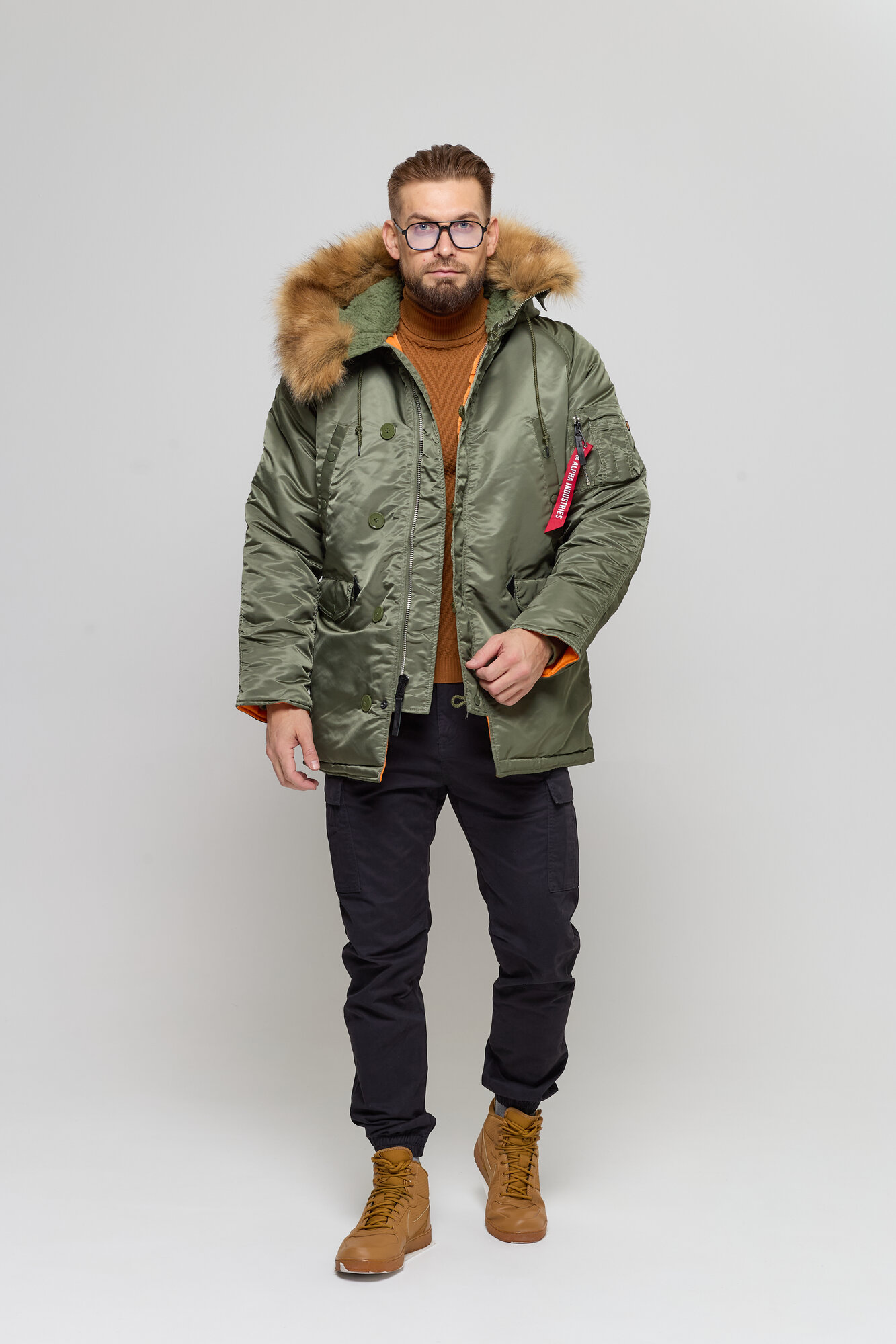 Куртка ALPHA INDUSTRIES, размер 48/M/, sage