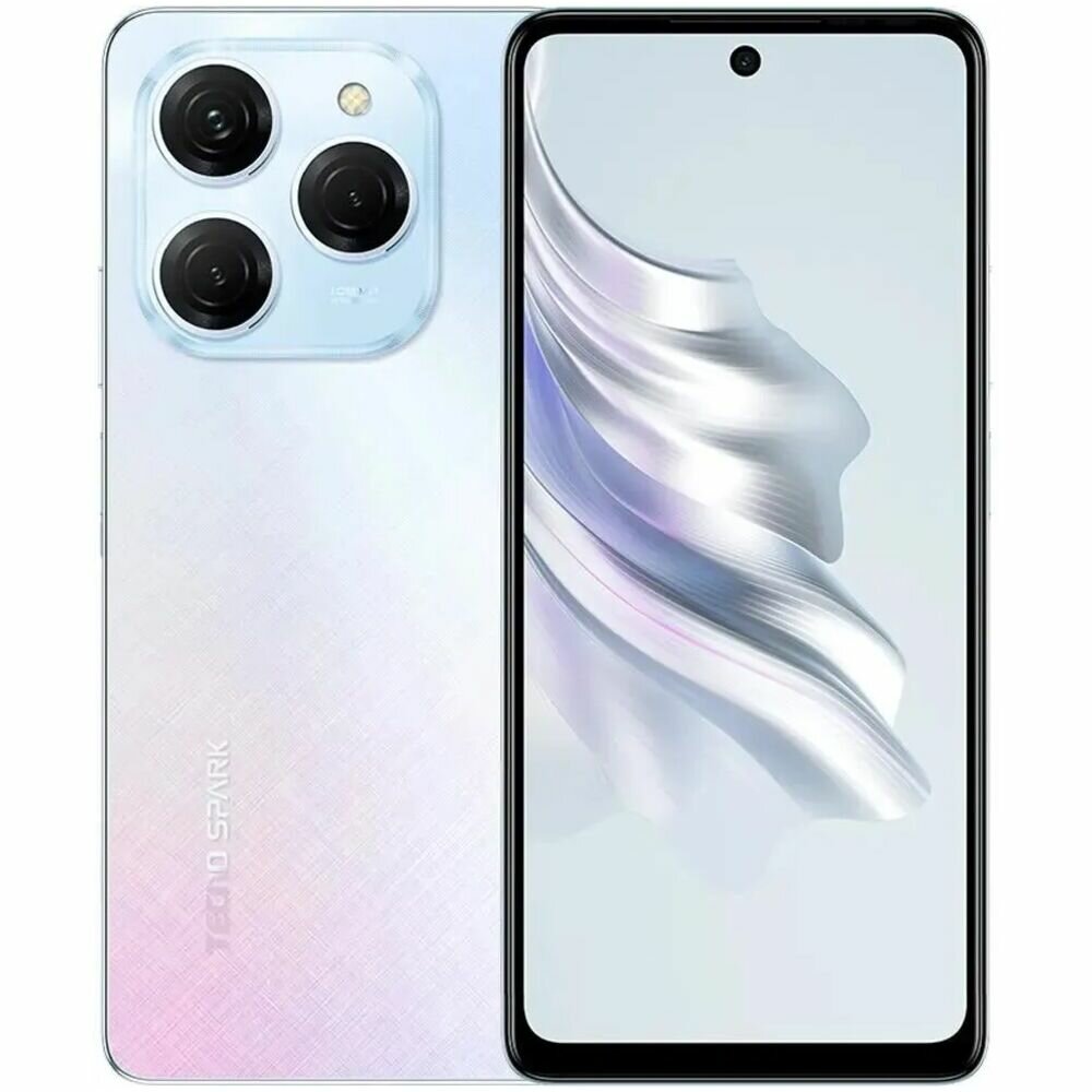 Смартфон Tecno Spark 20 Pro 12/256GB RU, NFC, основная камера 100Мп, Frosty Ivory