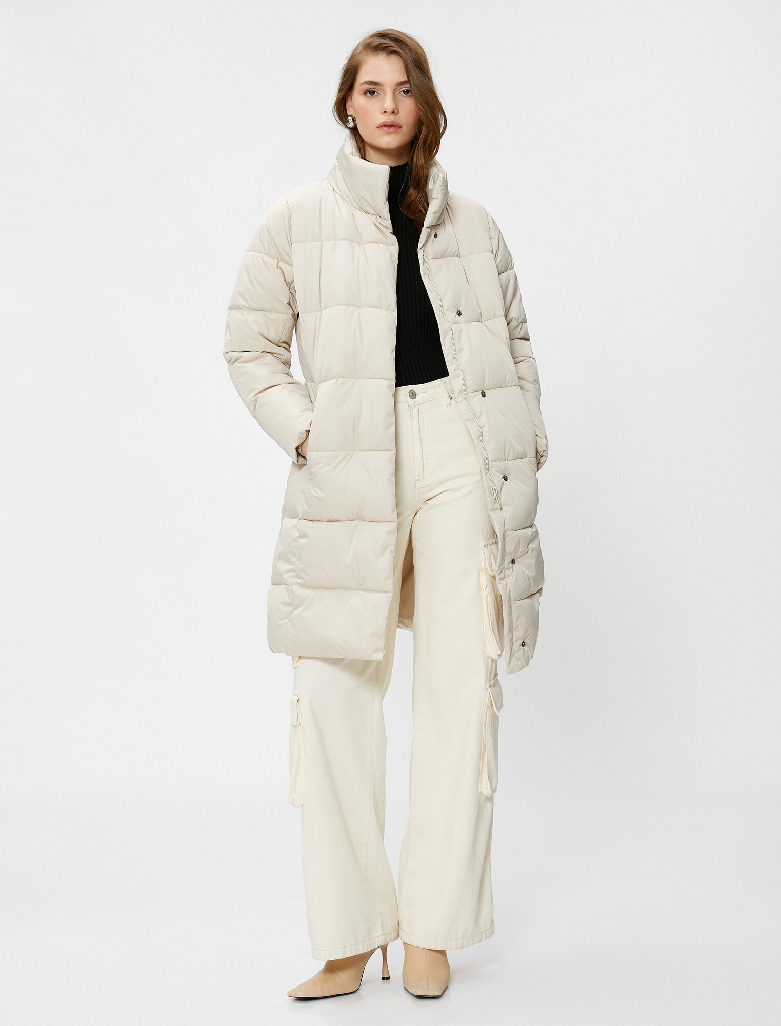 Куртка KOTON размер 34 светло-серый