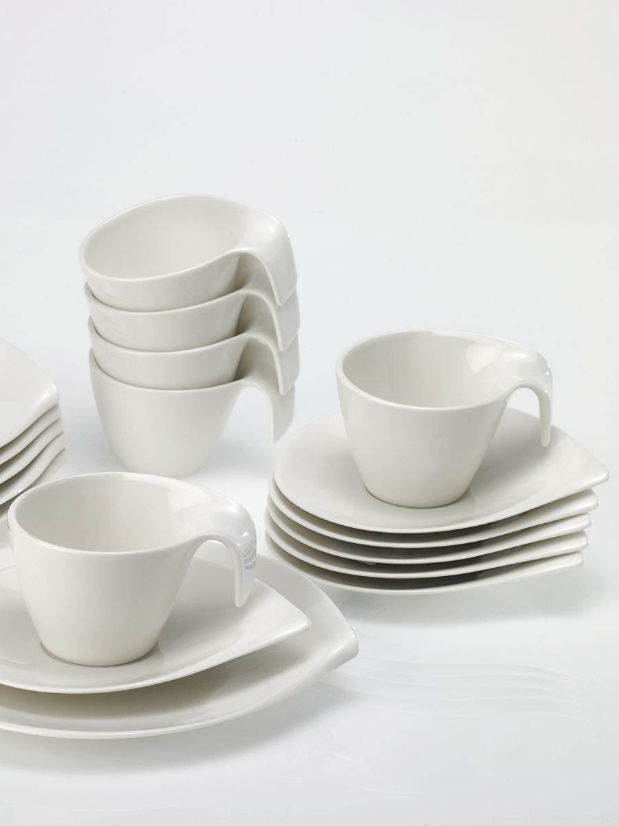 Блюдце для кофейной чашки 18x15 см, Flow, Villeroy & Boch, Премиум-Фарфор — фото 1