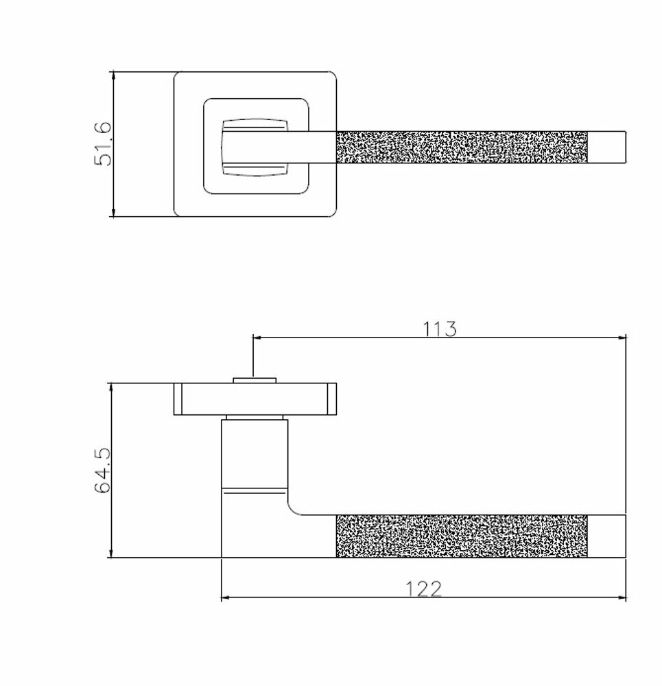 Дверные ручки Edson , цвет никель - фото №5