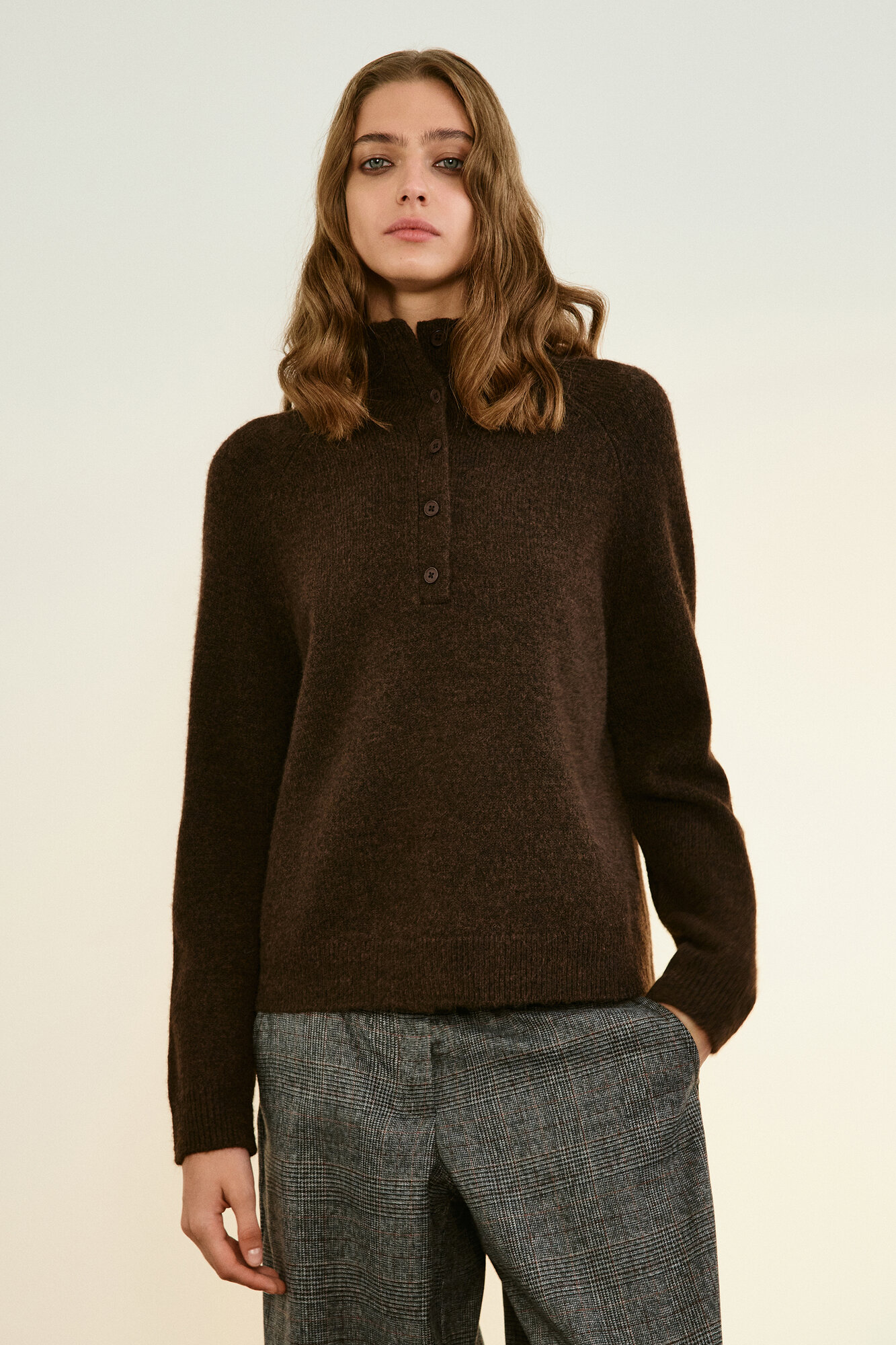 Свитер Befree Woman Mix&Match, размер L, , Шоколадный — фото 1