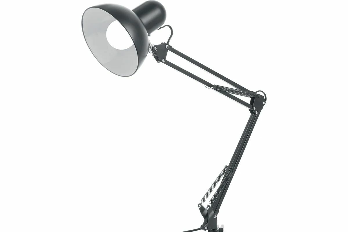 Настольный светильник FERON под лампу E27, max 60W, 230V на струбцине, черный, DE1430 24233