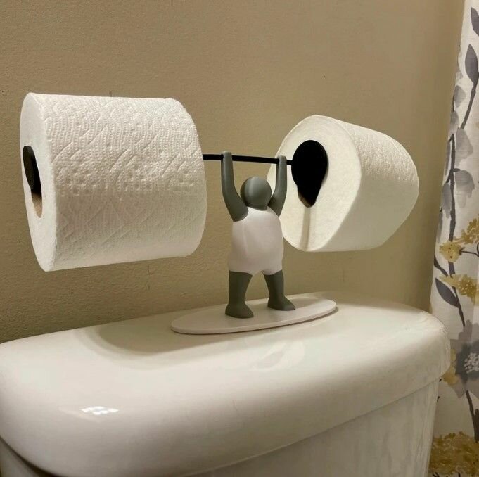 Держатель для туалетной бумаги - тяжелоатлет — фото 1