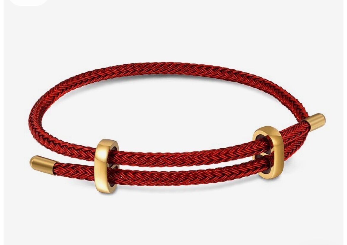Браслет Hermes, 1 шт., размер 19 см, размер one size, диаметр 19 см, красный