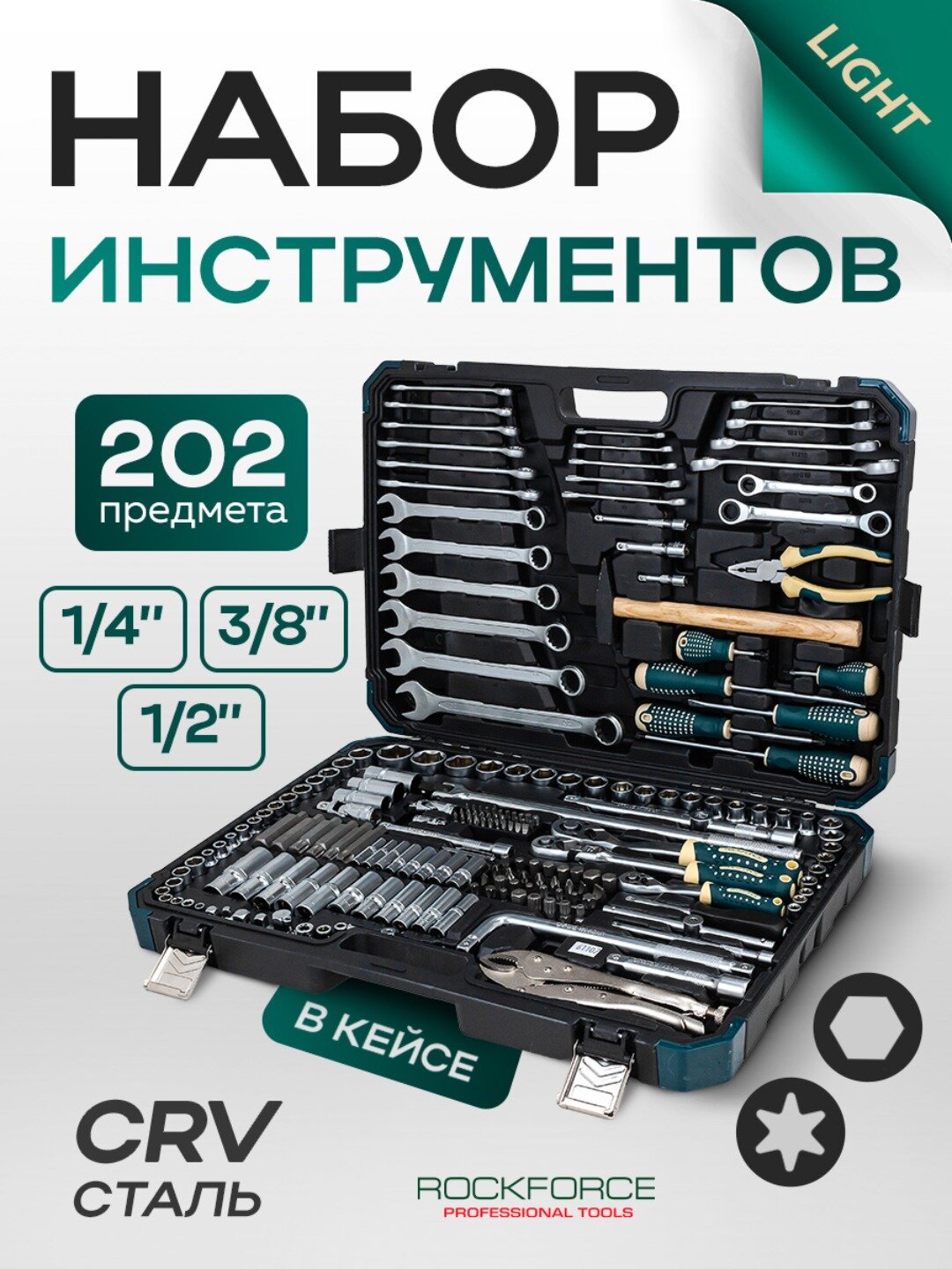 Набор инструментов Rockforce 202 предмета